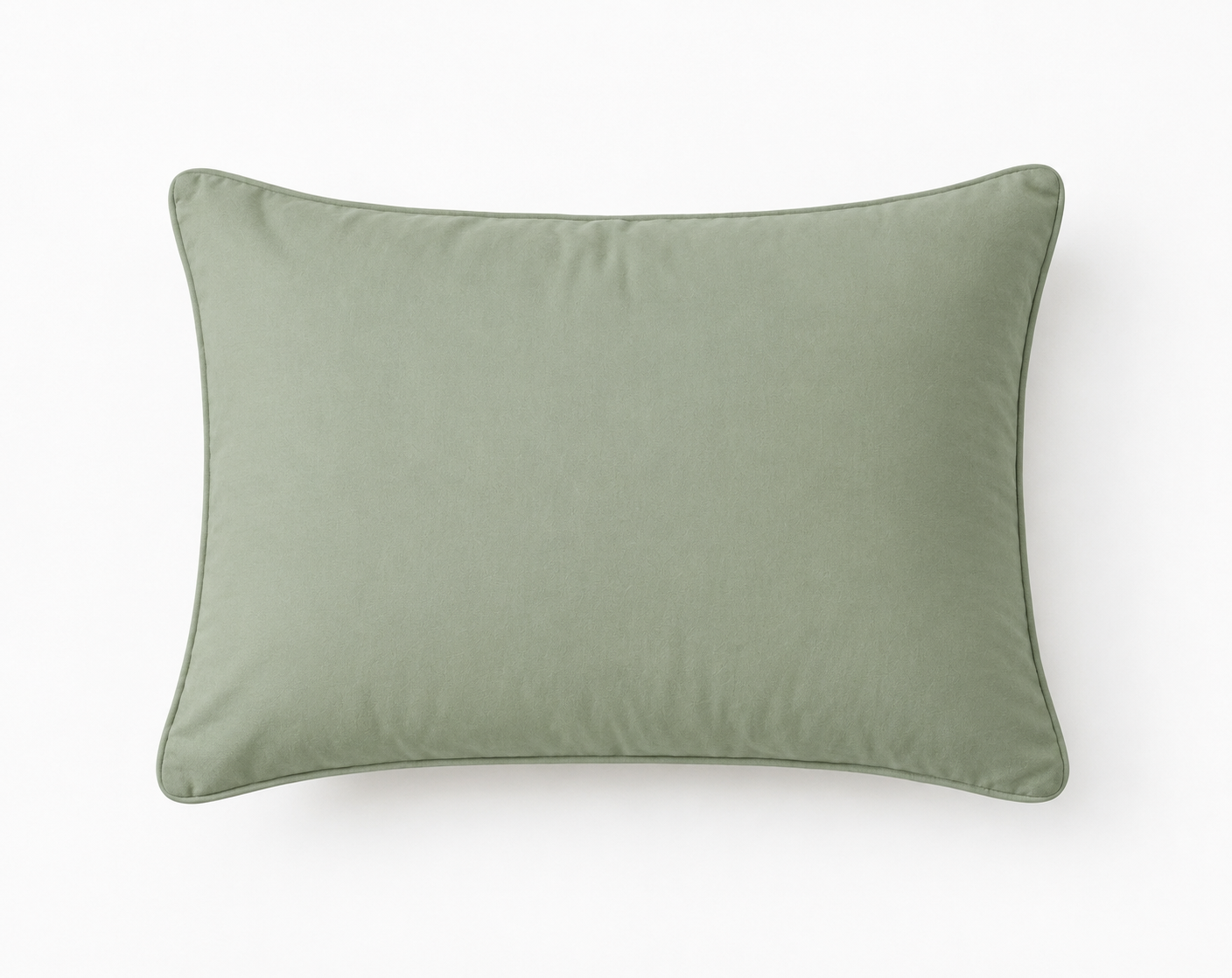 Siroki Bond Microfiber Filling Plain Sleeping Pillow (Olive) (17x27)