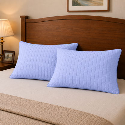 Siroki Bond Solid Quilted Sleeping Pillow Cover (17X27) – Lavendar