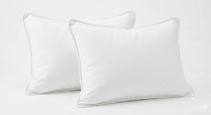 Siroki Bond Microfiber Filling Plain Sleeping Pillow (White) (17x27)