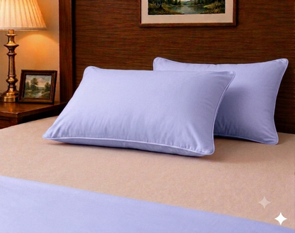Siroki Bond Microfiber Filling Plain Sleeping Pillow (Lavendar) (17x27)