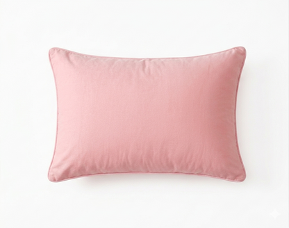 Siroki Bond Microfiber Filling Plain Sleeping Pillow (Pink) (16x24)