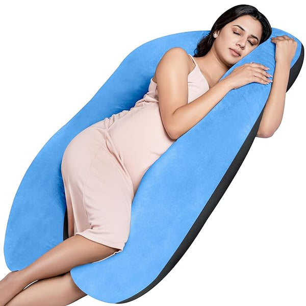 Siroki Bond J-shape Black Velvet Pregnancy Pillow