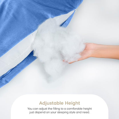 Siroki Bond J-shape Black Velvet Pregnancy Pillow