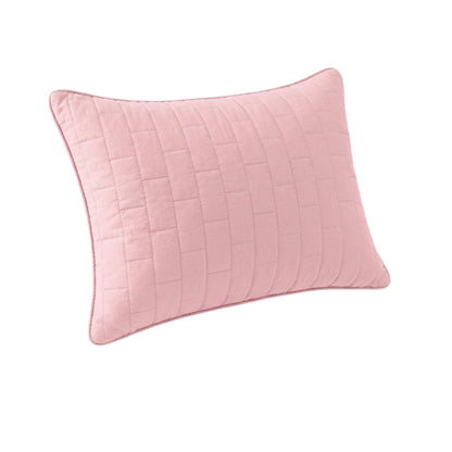 Siroki Bond Solid Single Pipin Quilted Sleeping Pillow (Pink)