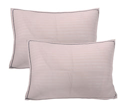 Siroki Bond Pink Solid Pillow Cover (17*27)