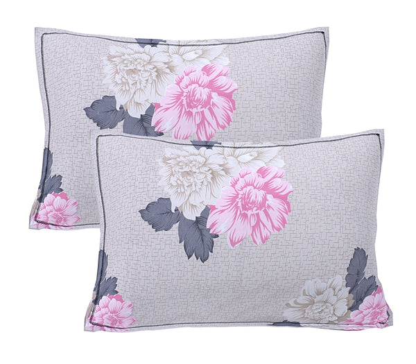 Siroki Bond Beige Printed Pillow Cover (17*27)