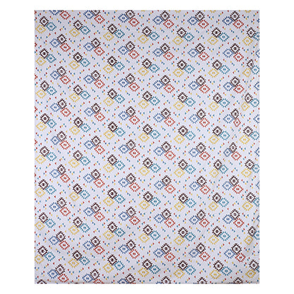Siroki Bond Multi Geomatric Printed Premium Bed Sheet