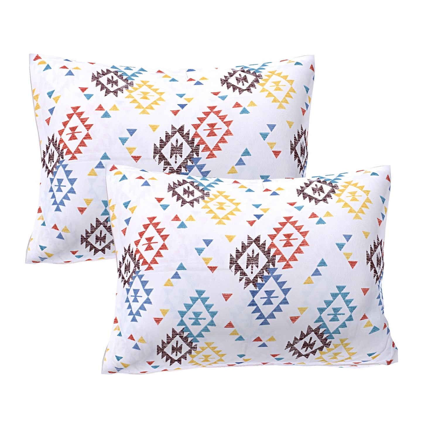 Siroki Bond Multi Geomatric Printed Premium Bed Sheet