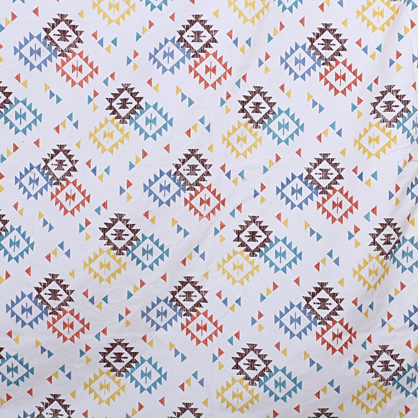 Siroki Bond Multi Geomatric Printed Premium Bed Sheet