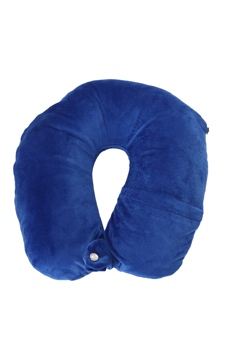 Siroki Bond Velvet Blue Neck/Travel Pillow