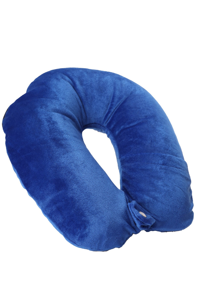 Siroki Bond Velvet Blue Neck/Travel Pillow