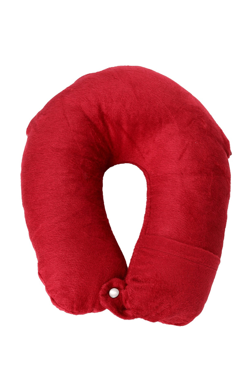 Siroki Bond Velvet Red Neck/Travel Pillow