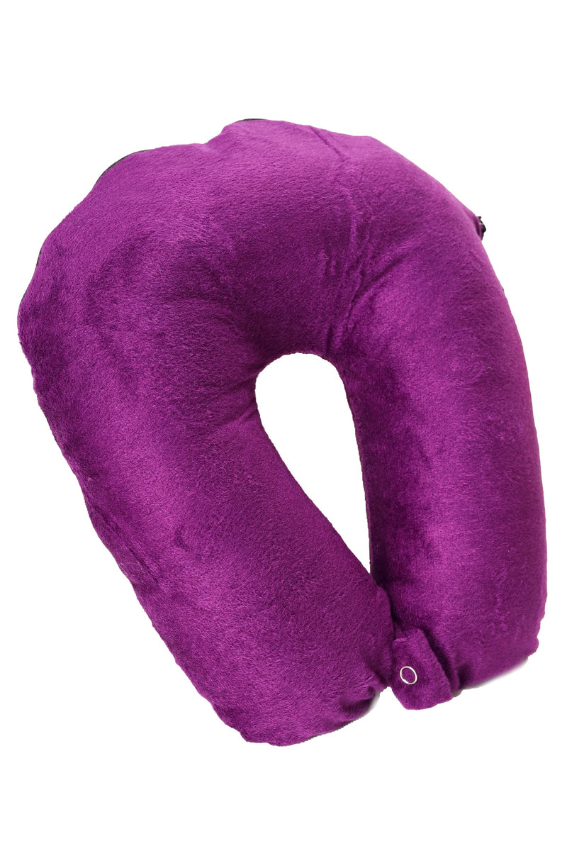 Siroki Bond Velvet Purple Neck/Travel Pillow