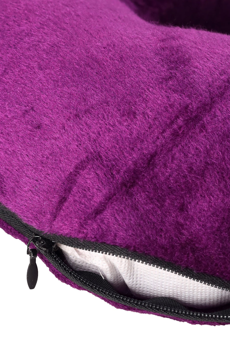 Siroki Bond Velvet Purple Neck/Travel Pillow