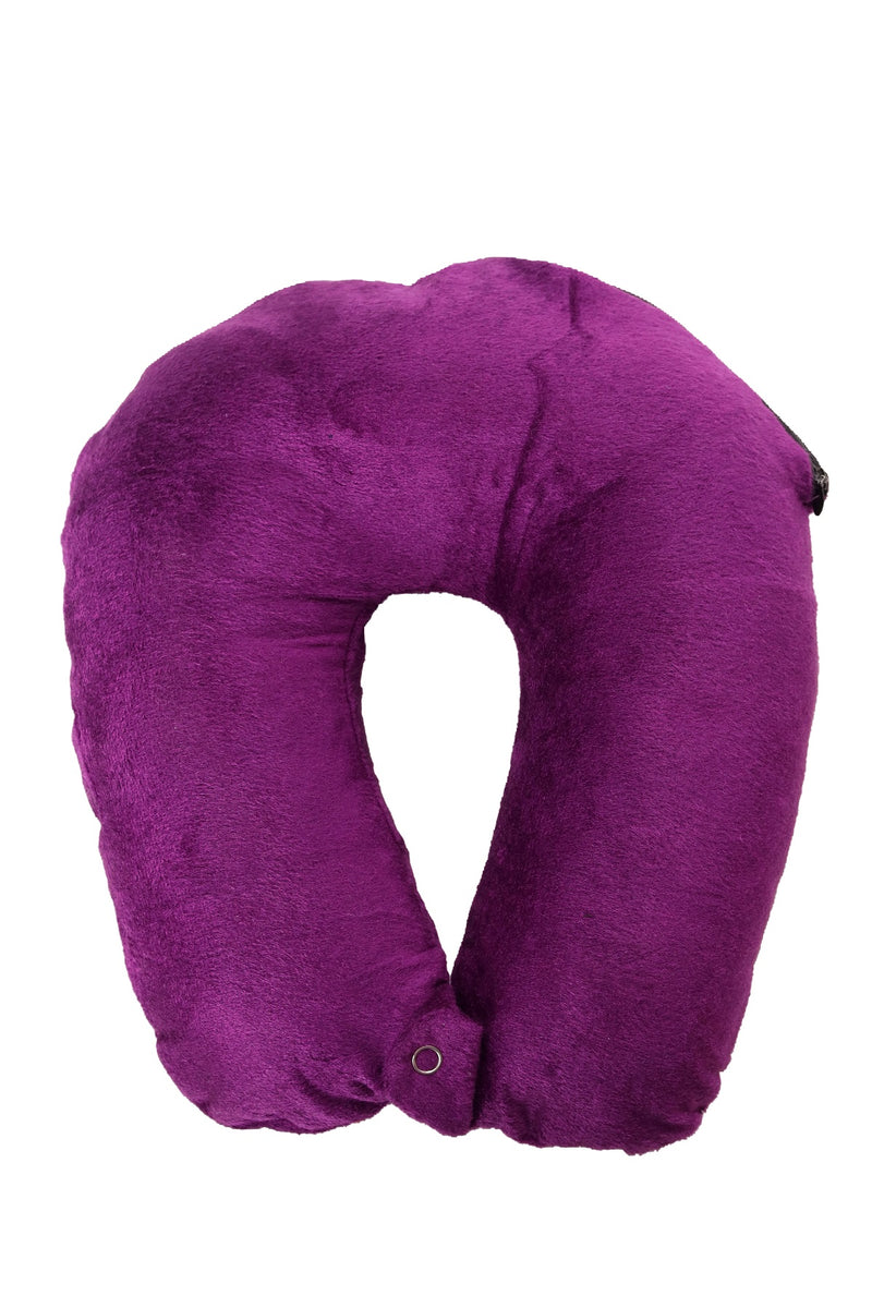 Siroki Bond Velvet Purple Neck/Travel Pillow