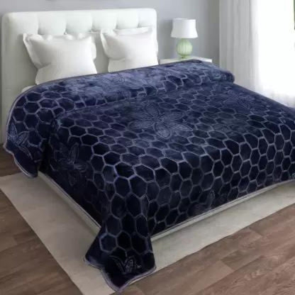 Siroki Bond Printed Double Bed Heavy winter Mink Blanket