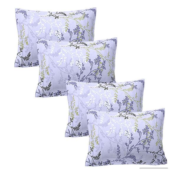 Siroki Bond Grey Printed Pillow Cover (17*27)