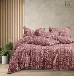 Siroki Bond Premium Printed Cotton Flat Bedsheet