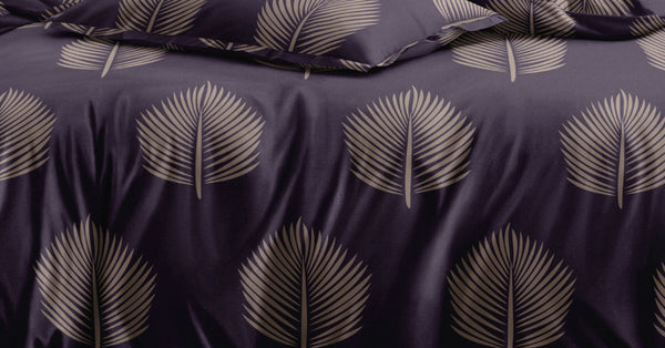 Siroki Bond Purple Premium Cotton King Bedsheet