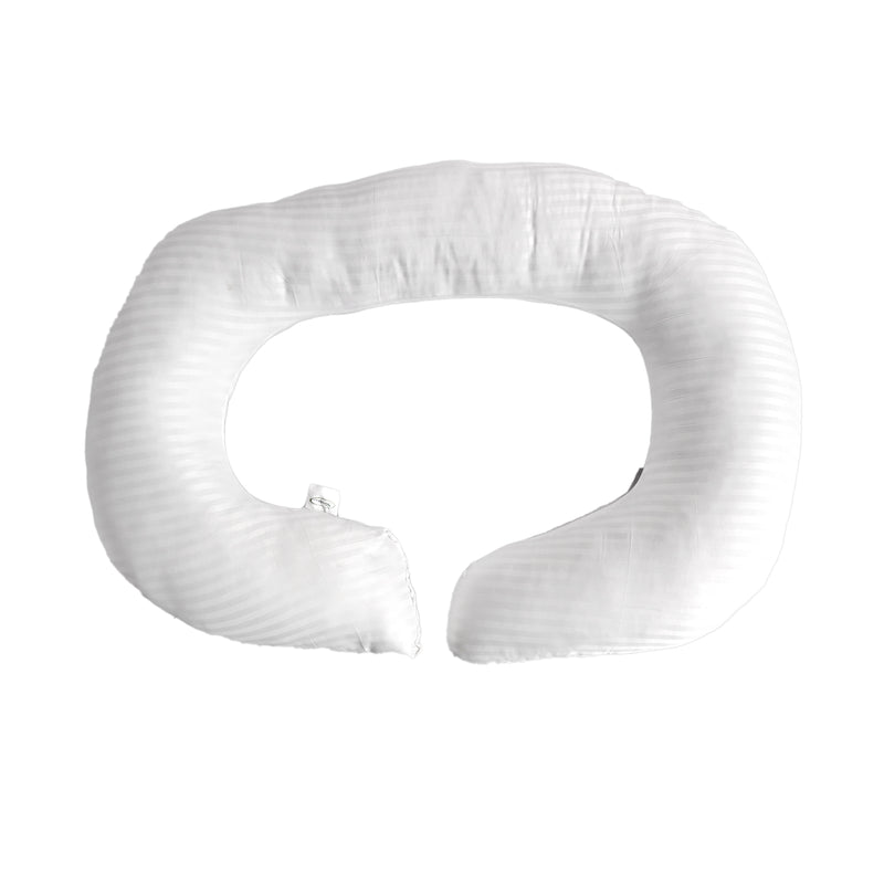 Siroki Bond C-shape White Pragnancy Pillow with Cover