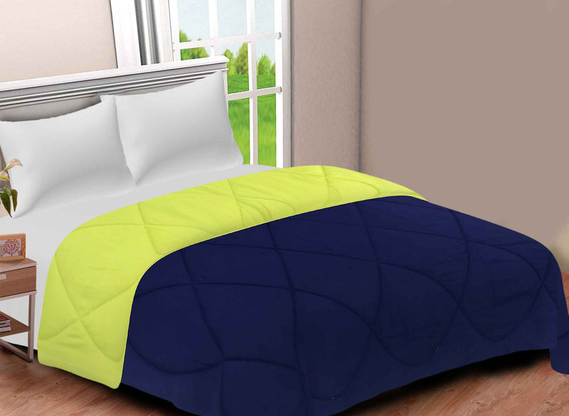 Siroki Bond Yellow and Blue Bed Winter Comforter