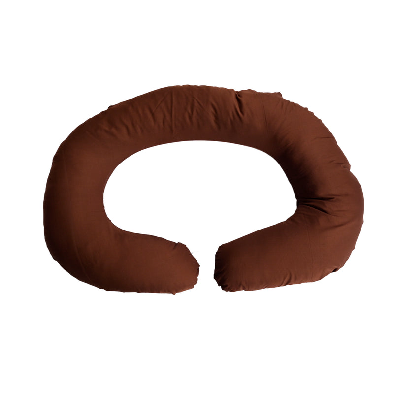 Siroki Bond C-shape BrownPragnancy Pillow with Cover