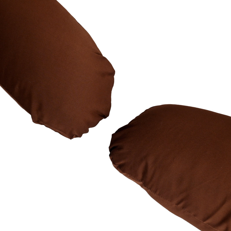 Siroki Bond C-shape BrownPragnancy Pillow with Cover