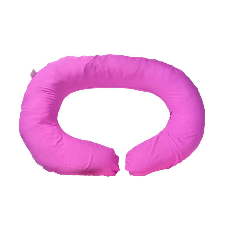 Siroki Bond C-shape Pink Pragnancy Pillow with Cover