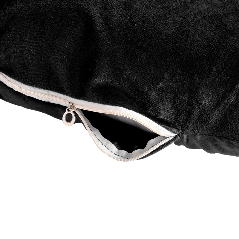 Siroki Bond C-shape Black Valvet Pragnancy Pillow with Cover