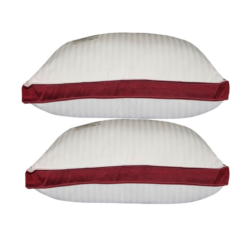 Siroki Bond Fiber Maroon Side Border Sleeping Pillow