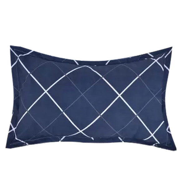 Siroki Bond Polyster Fiber Blue Printed sleeping Pillow