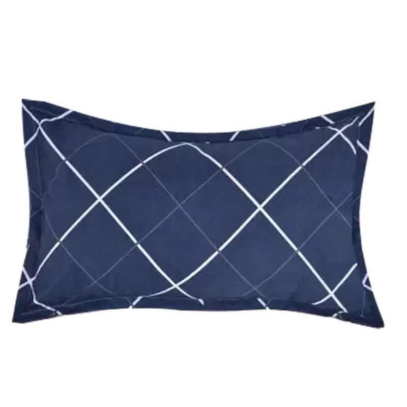 Siroki Bond Polyster Fiber Blue Printed sleeping Pillow