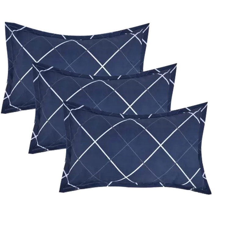 Siroki Bond Polyster Fiber Blue Printed sleeping Pillow