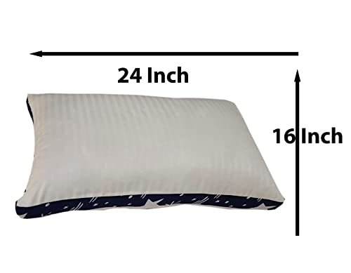 Siroki Bond Fiber Star Blue Side Border Sleeping Pillow