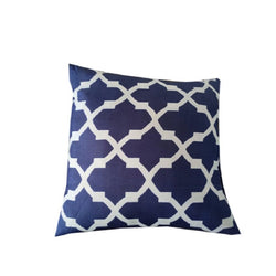 Siroki Bond Blue Abstrast Printed Cushion