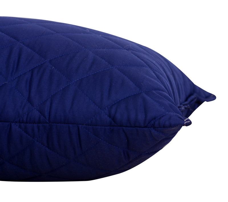 Siroki Bond Quilted Navy Blue Microfiber Sleeping Pillow