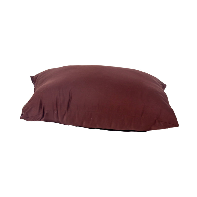 Siroki Bond Microfiber Coffee Sleeping Bed Solid Pillow