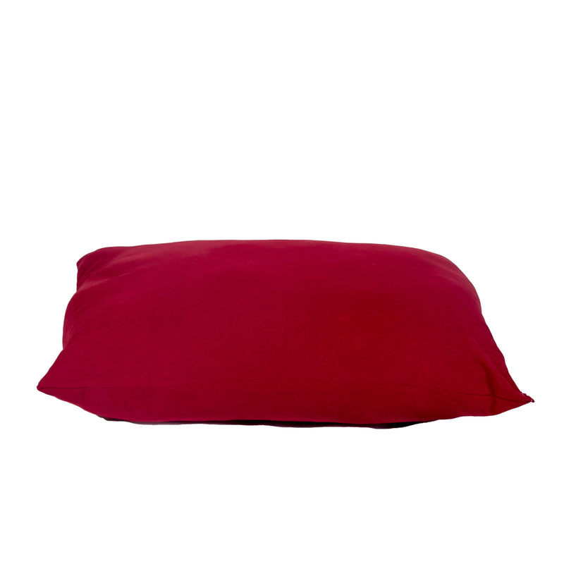 Siroki Bond Microfiber Red Sleeping Bed Solid Pillow