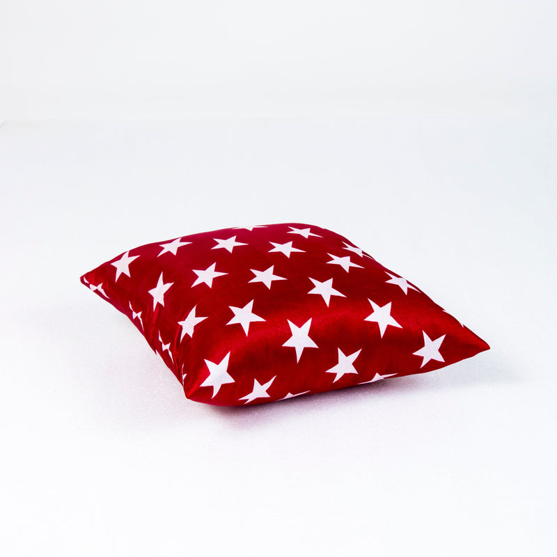 Siroki Bond Red Star Printed Microfiber Cushion