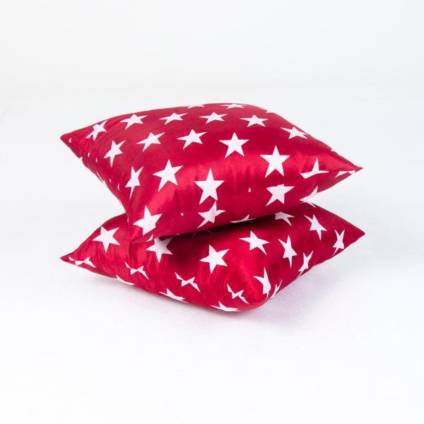 Siroki Bond Red Star Printed Microfiber Cushion