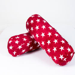 Siroki Bond Red Star Satin Fiber Bolster Pack of 2