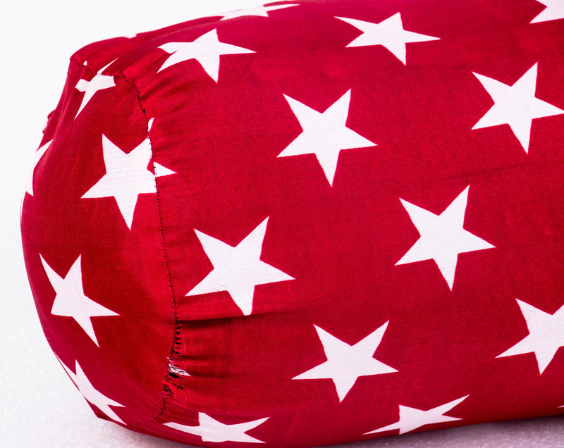 Siroki Bond Red Star Satin Fiber Bolster Pack of 2