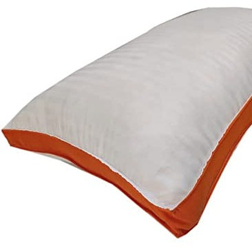 Siroki Bond Fiber Orange Side Border Sleeping Pillow