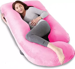 Siroki Bond Microfiber  Velvet Pregnancy Pillow J Shape