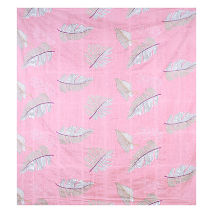 Siroki Bond Pink Printed Pillow Cover (17*27)
