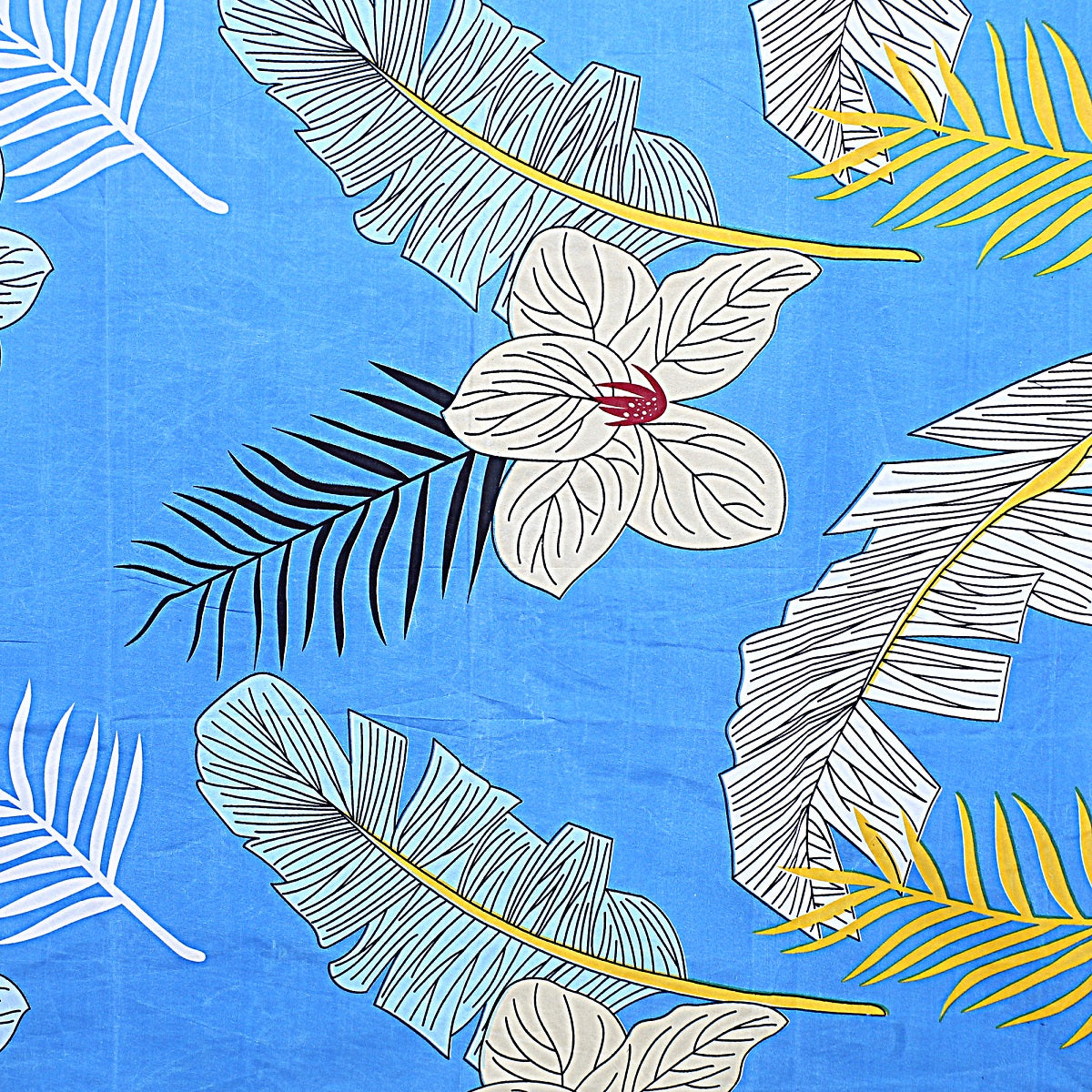 Siroki Bond Light Blue Printed Pillow Cover (17*27)