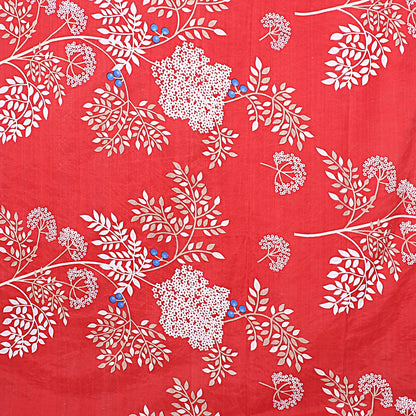 Siroki Bond Red Printed Pillow Cover (17*27)