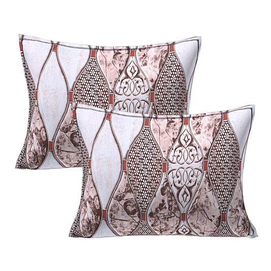 Siroki Bond Grey Printed Pillow Cover (17*27)