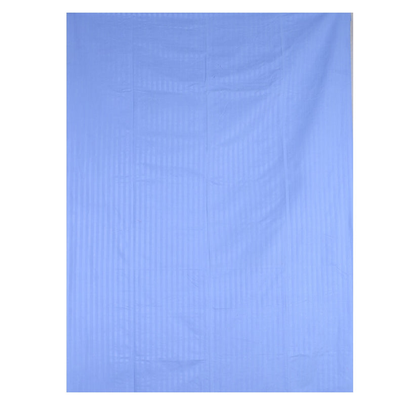 Siroki Bond Fitted Sky Blue Solid Double Bed Cotton Bedsheet