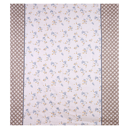 Siroki Bond Premium  White Printed Pillow Cover (17*27)